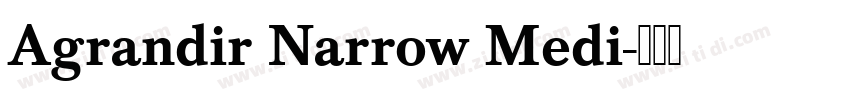 Agrandir Narrow Medi字体转换